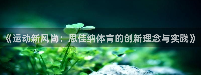 k1体育棋牌网址：《运动新风尚：思佳纳体育的创新理念与实践》