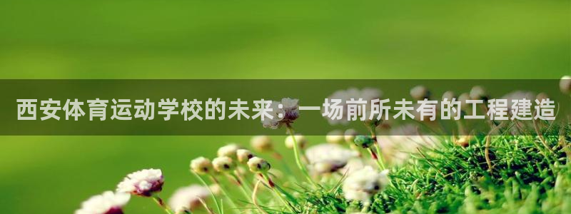 k1体育app官网登录入口：西安体育运动学校的未来：一场前所未有的工程建造